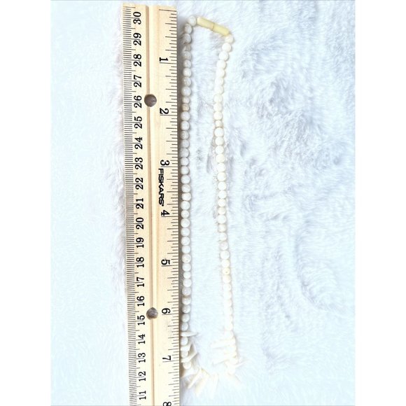 Vintage Fashion Beads Pendant Necklace White - Picture 14 of 15